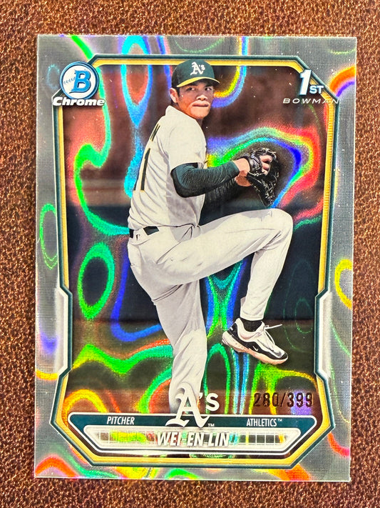 Wei En Lin - 2026 Bowman - LAVA 1st Bowman Refractor /399 - Athletics