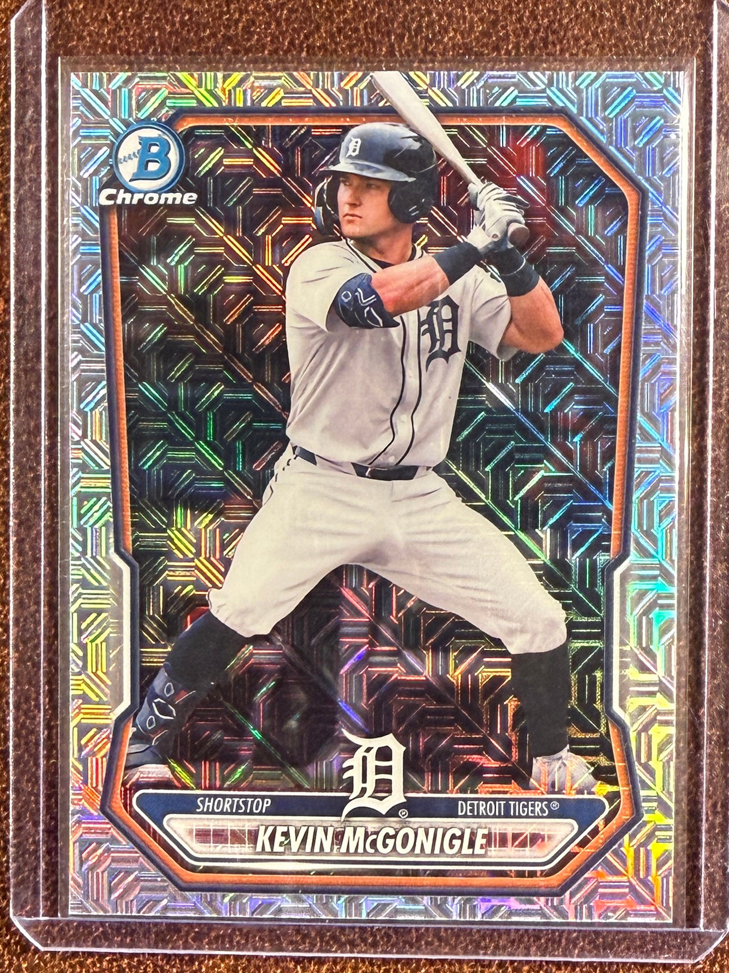 Kevin McGonigle - 2026 Bowman - Prospect MOJO Refractor - Tigers