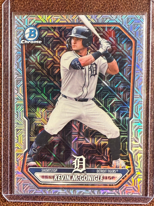 Kevin McGonigle - 2026 Bowman - Prospect MOJO Refractor - Tigers