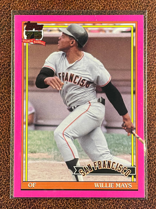 Willie Mays - 2026 Topps Series 2 - PINK 1991 - Giants