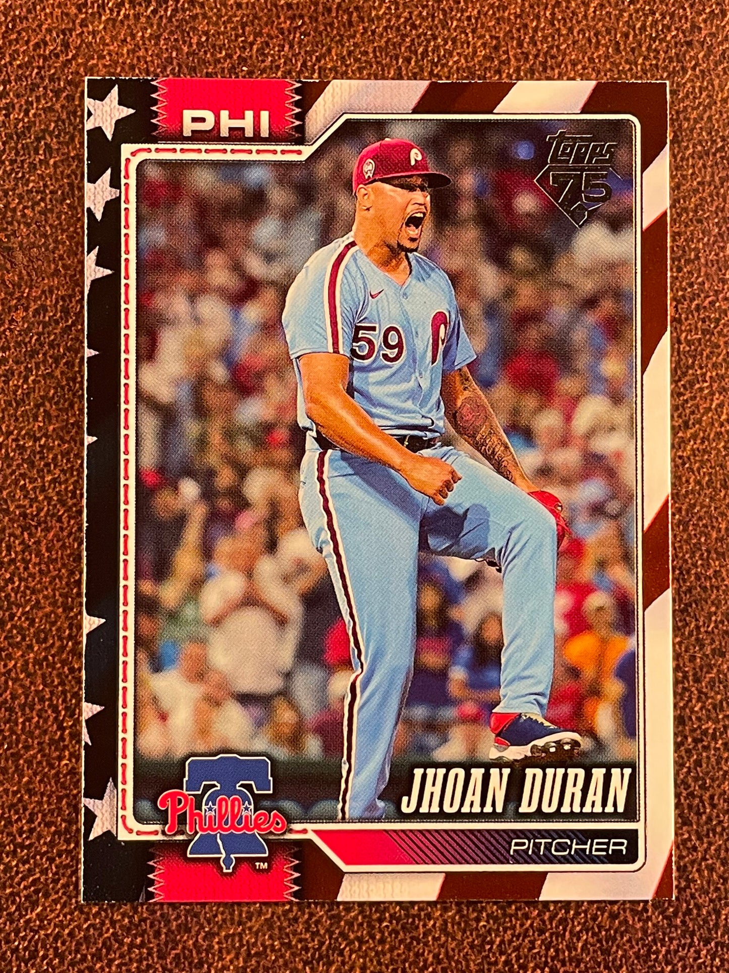 Jhoan Duran - 2026 Topps Series 1 - Independence Day Parallel /76 - Phillies