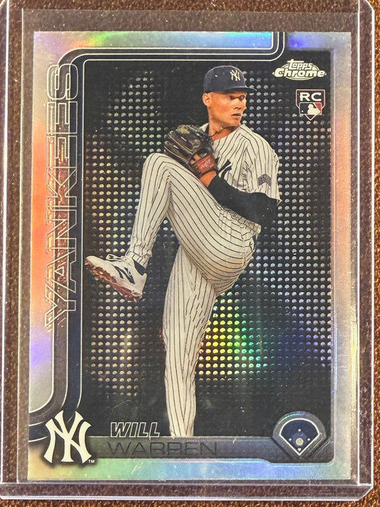 Will Warren - 2025 Topps Chrome - Rookie Logo Lightboard - Yankees