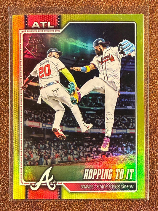 Marcell Ozuna/Ronald Acuna Jr. - 2026 Topps Series 1 - Yellow FOIL /399 - Braves