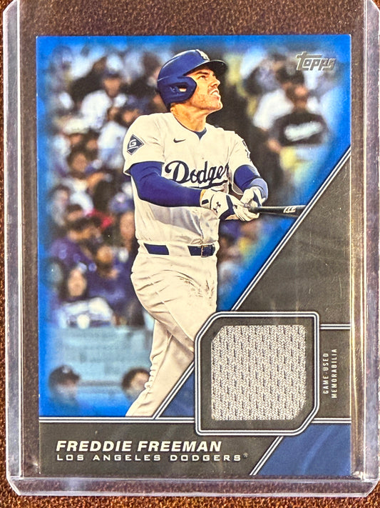 Freddie Freeman - 2026 Topps Series 1 - BLUE Major League Material Game Used RELIC /150 - Dodgers