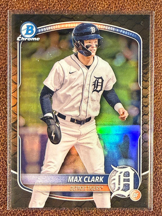 Max Clark - 2025 Bowman Chrome - Reptilian - Tigers