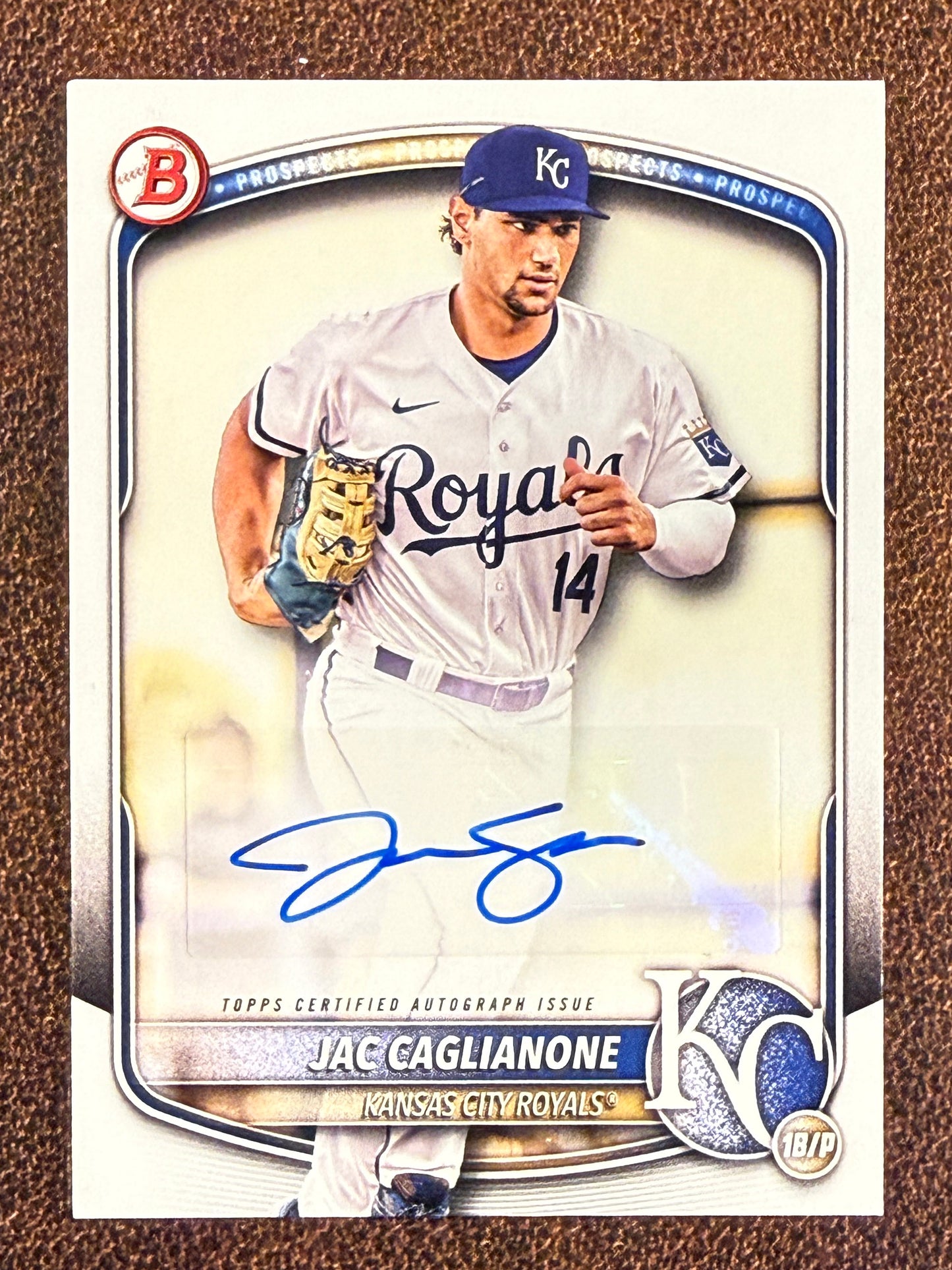 Jac Caglianone - 2025 Bowman - Paper AUTO - Royals