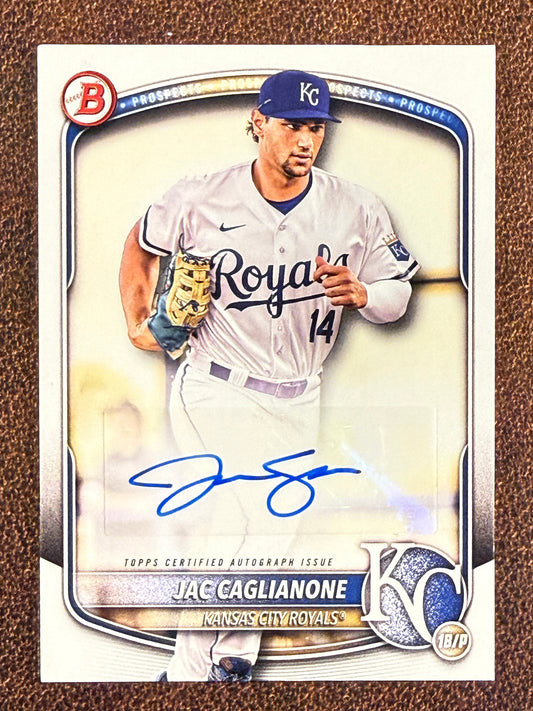 Jac Caglianone - 2025 Bowman - Paper AUTO - Royals