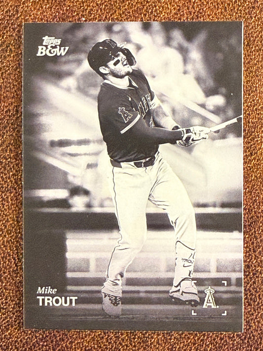 Mike Trout - 2025 Black and White - Base #106 - Angels
