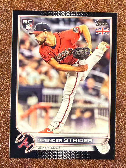 Spencer Strider - 2022 Topps UK - BLACK Rookie /125 - Braves