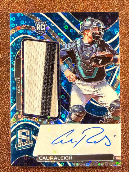 Cal Raleigh - 2022 Panini Spectra - Rookie BLUE Disco 35/99 - Mariners