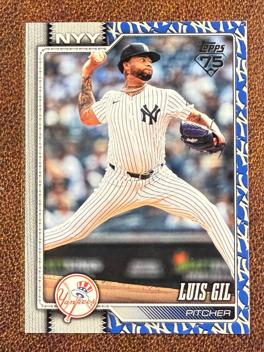 Luis Gil - 2026 Topps Series 2 - Team Border SSP - Yankees