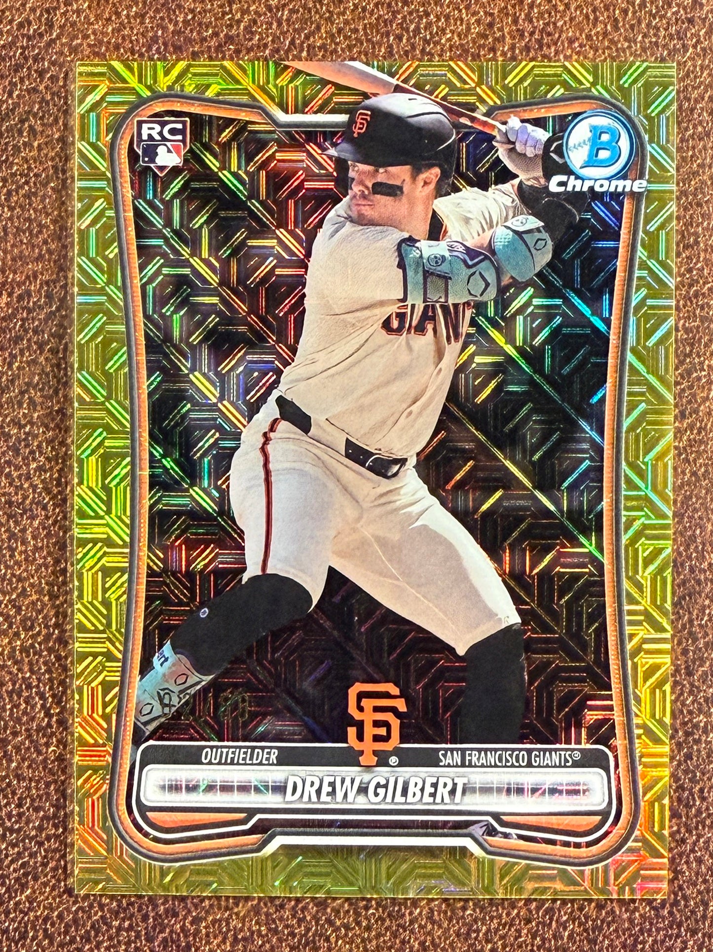 Drew Gilbert - 2026 Bowman - GOLD Rookie MOJO /50 - Giants