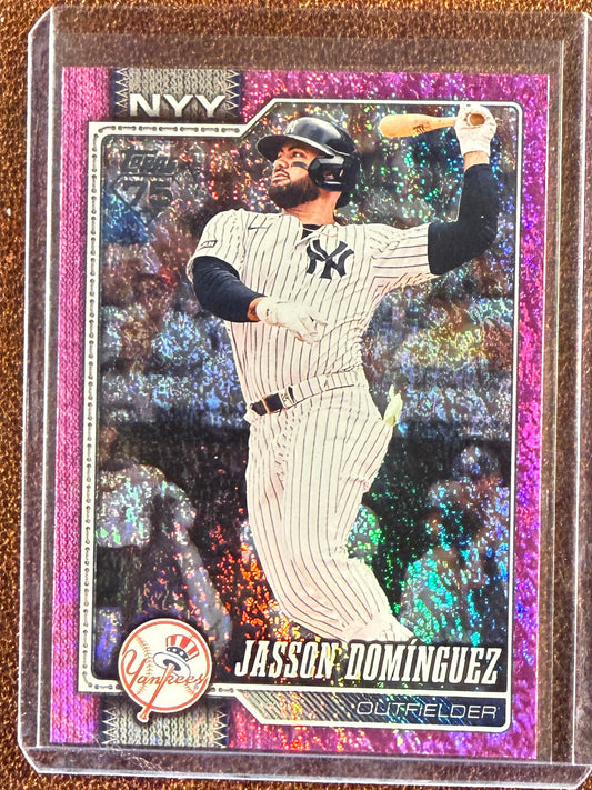 Jasson Dominguez - 2026 Topps Series 2 - PINK Holo Foil - Yankees