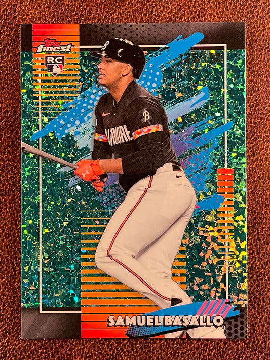 Samuel Basallo - 2026 Topps Finest - AQUA Uncommon Mini Diamond /199 - Orioles