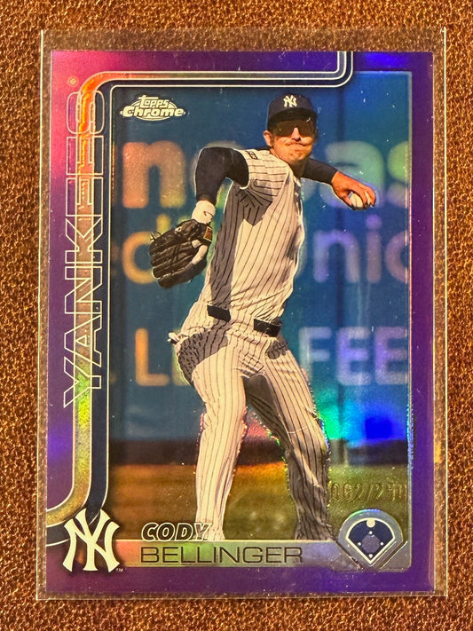 Cody Bellinger - 2025 Topps Chrome - Purple Refractor /250 - Yankees
