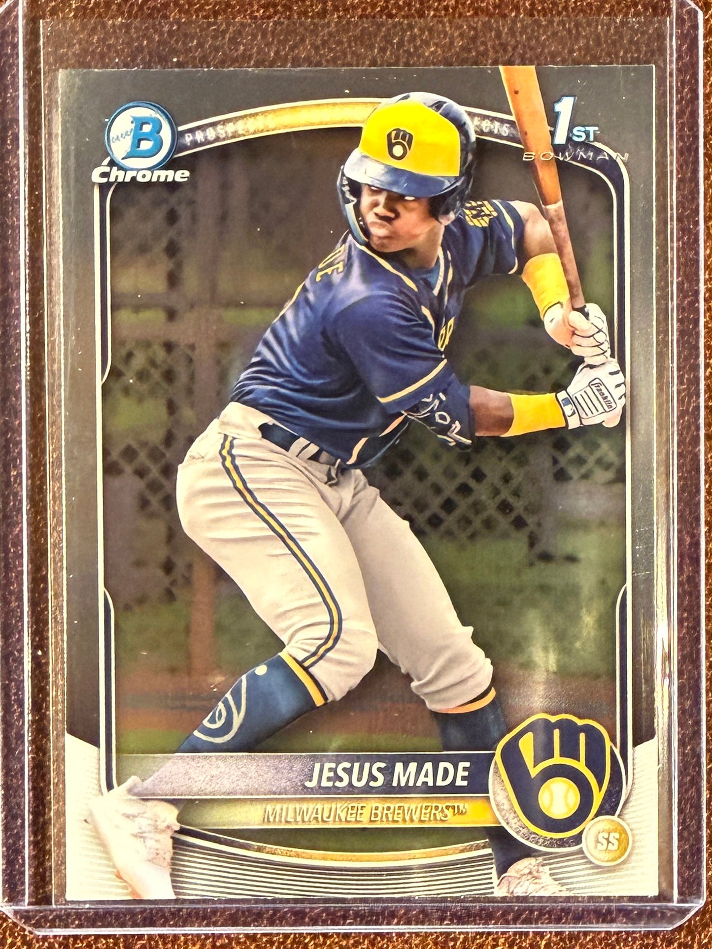 Jesus Made - 2025 Bowman Chrome - 1st Bowman - Brewers