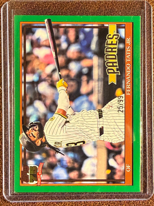 Fernando Tatis Jr. - 2026 Topps Series 1 - GREEN 35th Anniversary /99 - Padres