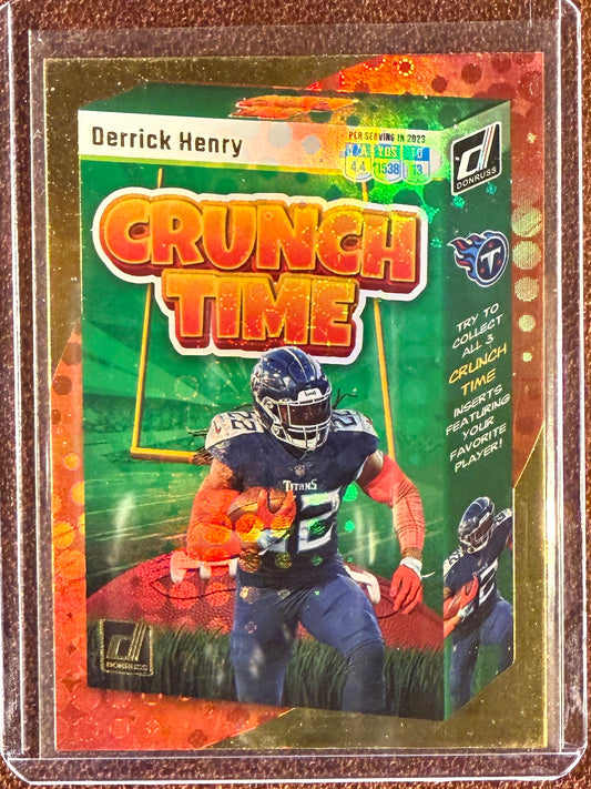 Derrick Henry - 2023 Panini Donruss - Crunch Time - Titans