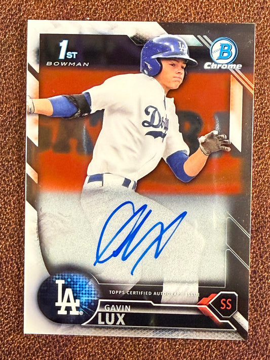 Gavin Lux - 2016 Bowman Chrome - 1st Bowman AUTO - Dodgers
