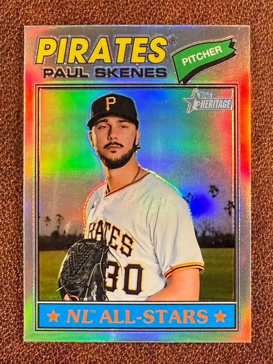 Paul Skenes - 2026 Topps Heritage - Chrome Refractor - Pirates