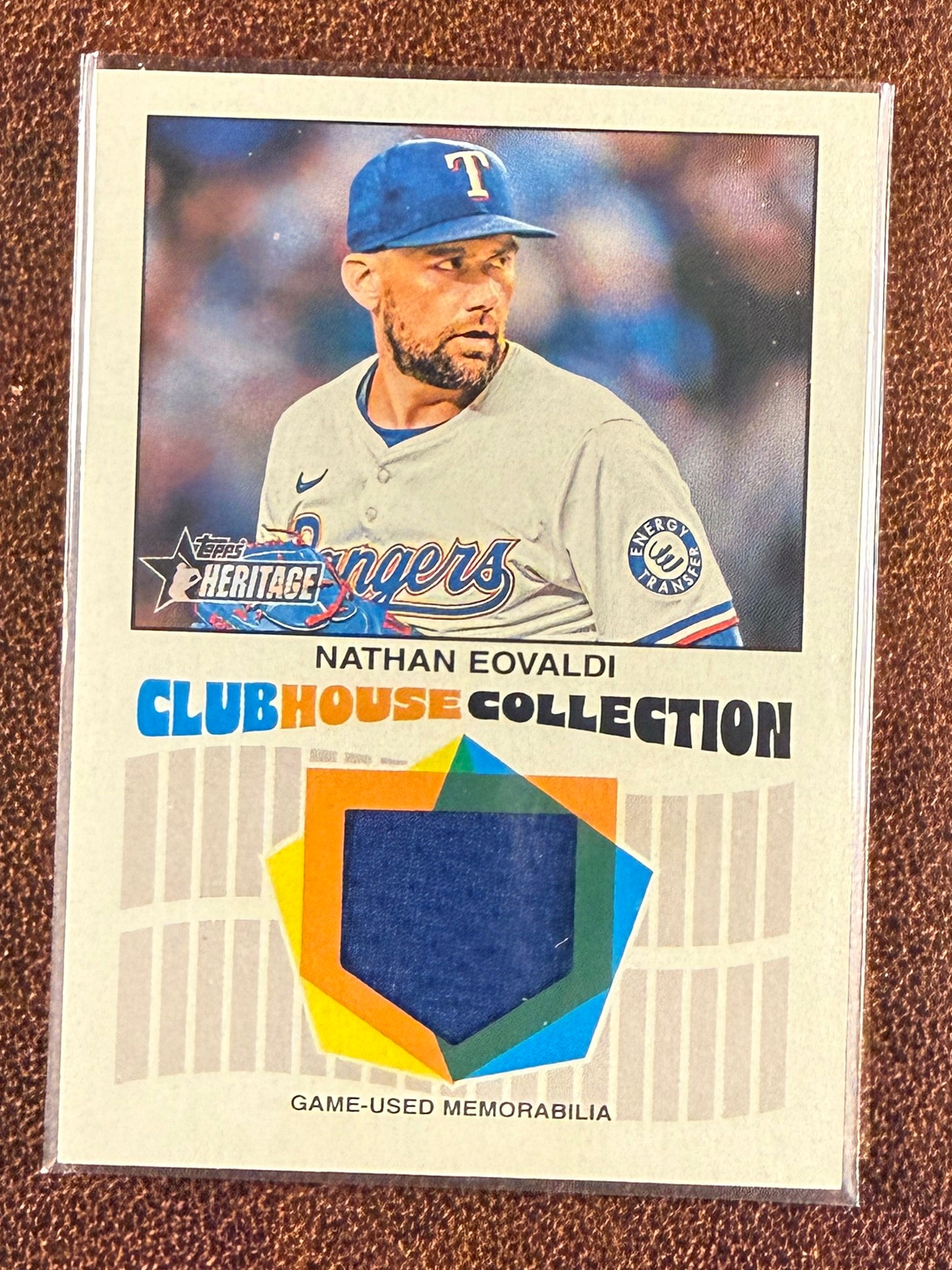 Nathan Eovaldi - 2026 Topps Heritage - Clubhouse Collection RELIC - Rangers