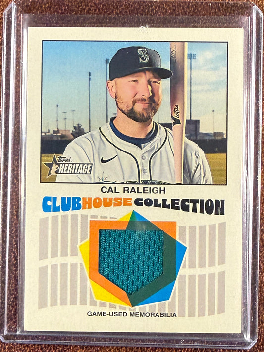 Cal Raleigh - 2026 Topps Heritage - Clubhouse Collection RELIC - Mariners