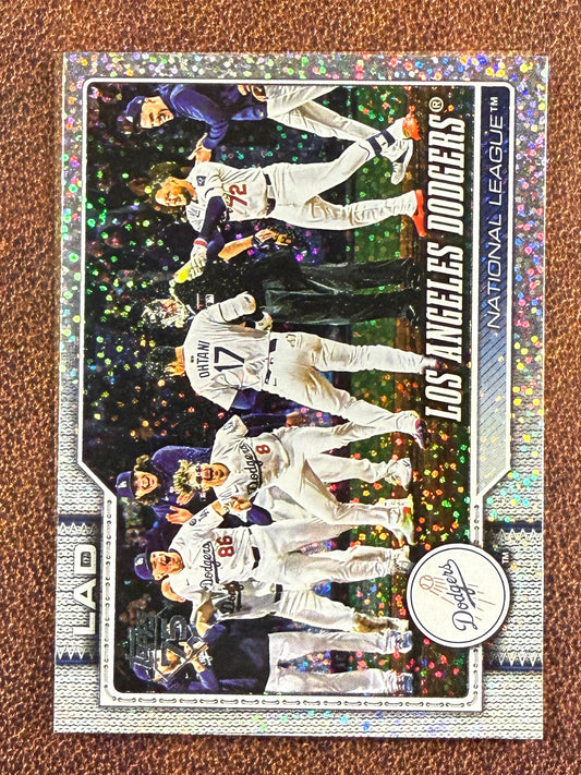 Dodger Team Card - 2026 Topps Series 1 - Confetti - Dodgers