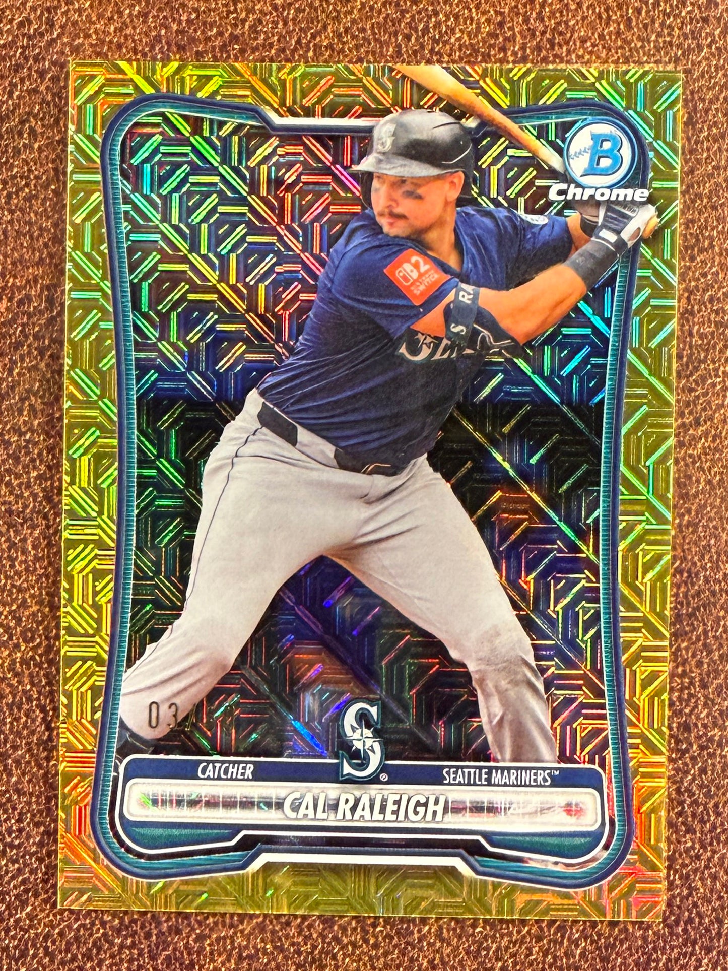 Cal Raleigh - 2026 Bowman - GOLD MOJO /50 - Mariners
