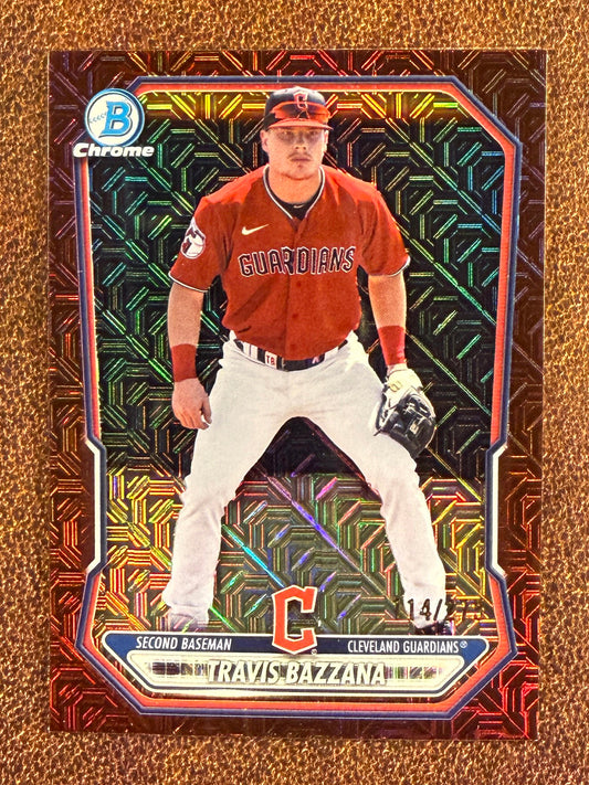 Travis Bazzana - 2026 Bowman - BURGUNDY MOJO /275 - Guardians