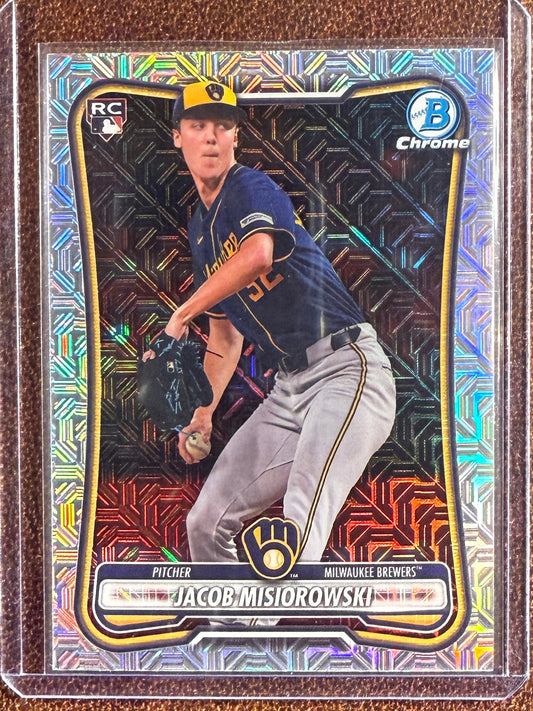 Jacob Misiorowski - 2026 Bowman - Rookie MOJO Refractor - Brewers
