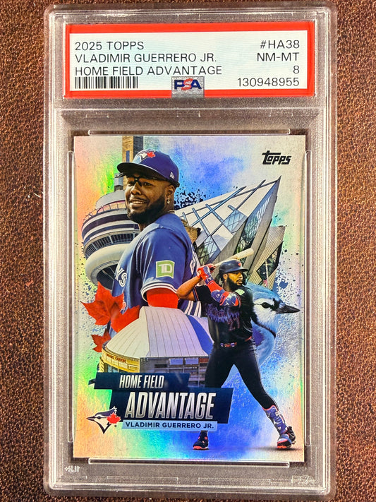 Vladimir Guerrero Jr. - 2025 Topps Series 2 - Home Field Advantage (PSA 8) - Blue Jays