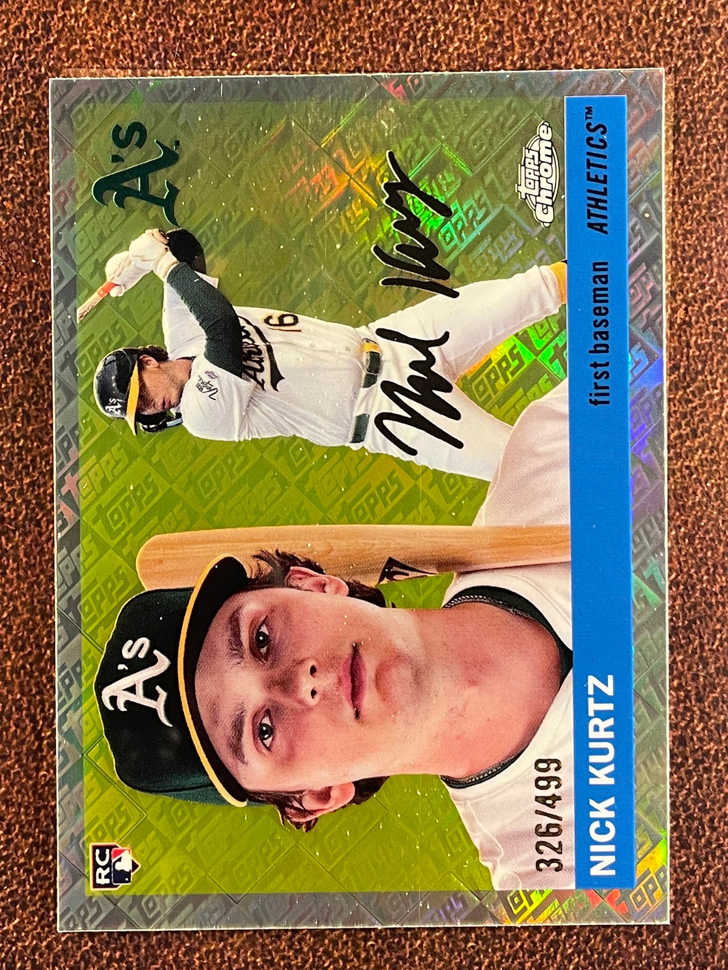 Nick Kurtz - 2025 Topps Chrome Platinum - Topps Refractor Rookie /499 - Athletics