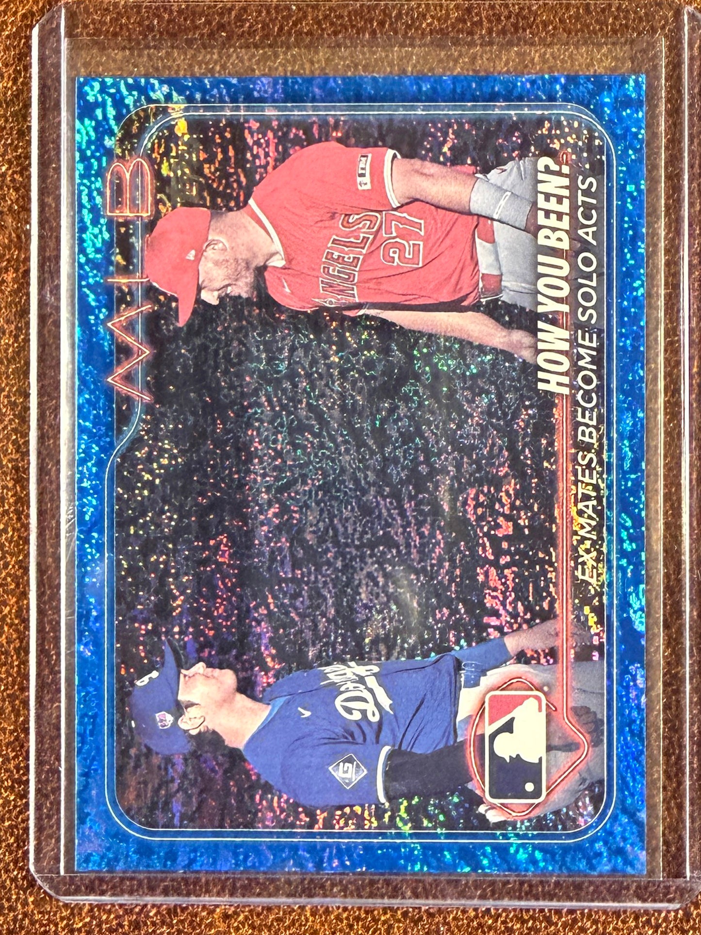 Shohei Ohtani/Mike Trout - 2024 Topps Update - BLUE Holo Foil /999 - Dodgers