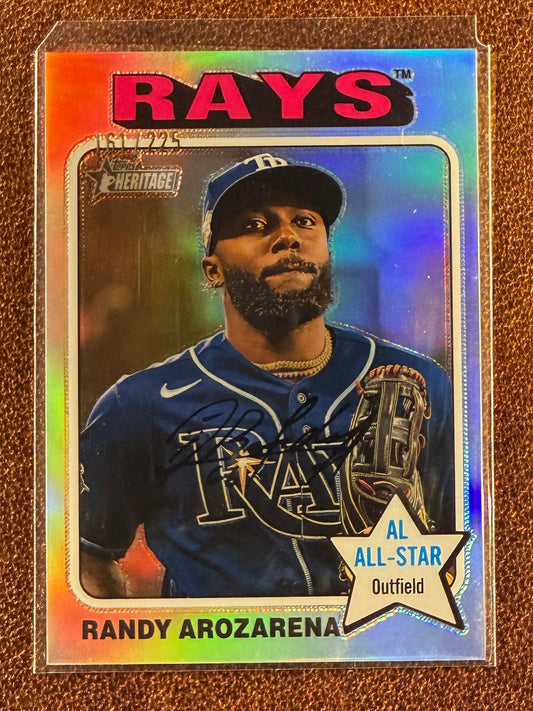 Randy Arozarena - 2024 Topps Heritage - Chrome All Stars /225 - Rays