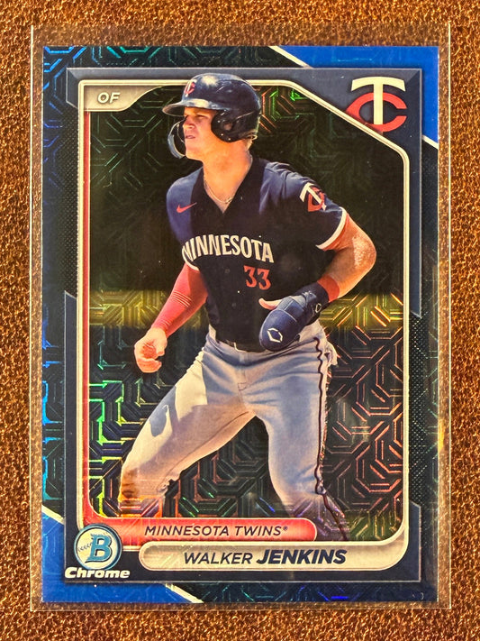 Walker Jenkins - 2024 Bowman Chrome - BLUE Mojo /150 - Twins