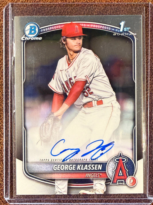 George Klassen - 2025 Bowman - 1st Bowman Chrome AUTO - Angels