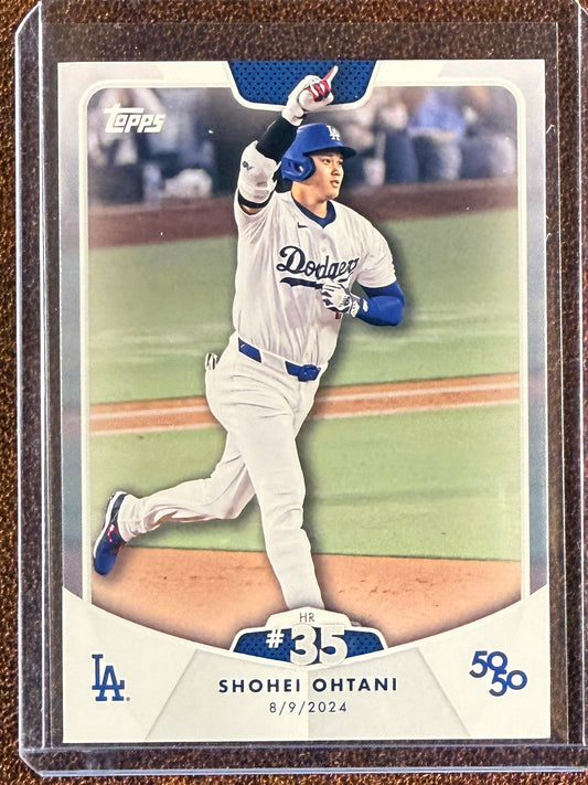 Shohei Ohtani - 2024 Topps 50/50 - HR #35 Base - Dodgers