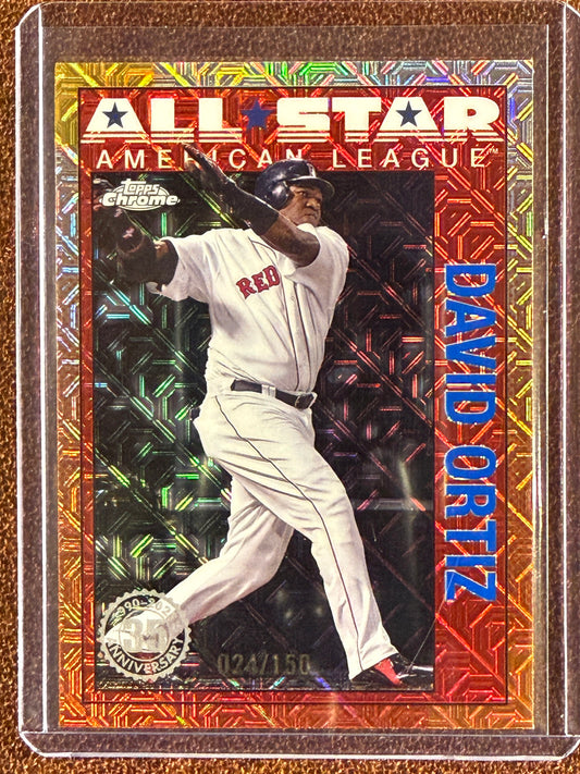 David Ortiz - 2025 Topps Series 2 - BLUE 1990 All Star MOJO /150 - Red Sox