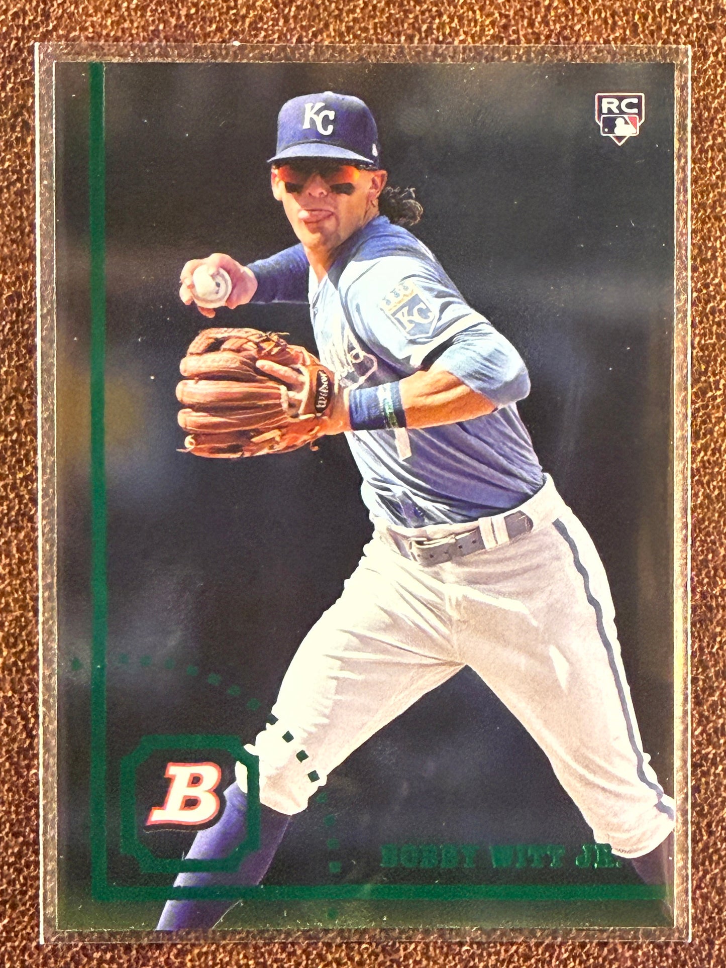 Bobby Witt Jr. - 2022 Bowman Heritage - Rookie Foil Etch Variation - Royals