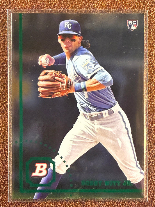 Bobby Witt Jr. - 2022 Bowman Heritage - Rookie Foil Etch Variation - Royals
