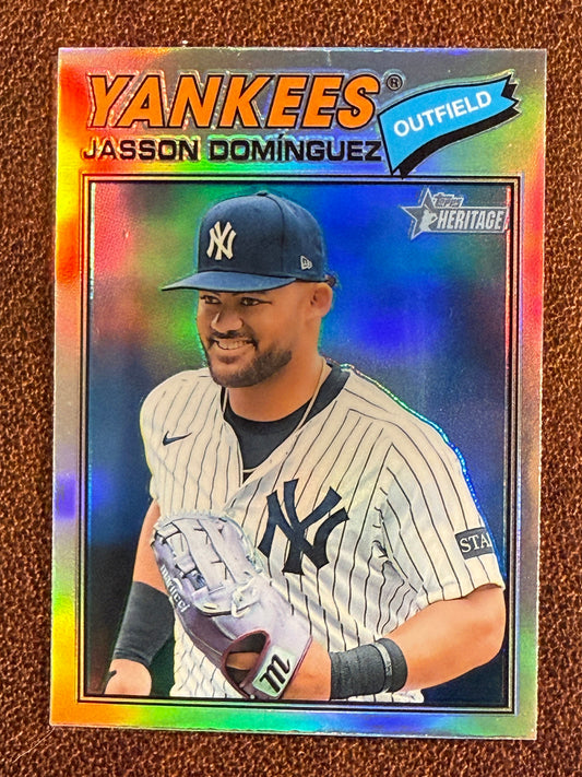 Jasson Dominguez - 2026 Topps Heritage - Refractor - Yankees