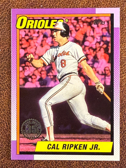 Cal Ripken Jr - 2025 Topps Series 1 - 1990 PINK (**Slight Corner Whiting**) - Orioles