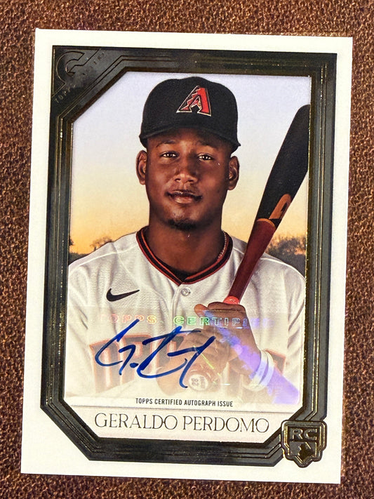Geraldo Perdomo - 2021 Topps Gallery - Rookie AUTO - Diamondbacks