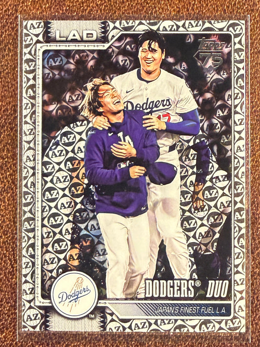 Shohei Ohtani/Yoshinobu Yamamoto - 2026 Topps Series 1 - Spring Training Parallel - Dodgers
