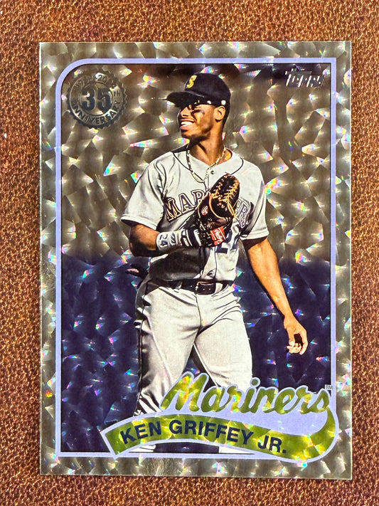 Ken Griffey Jr - 2024 Topps Series 2 - Silver Crackle 1989 Insert - Mariners