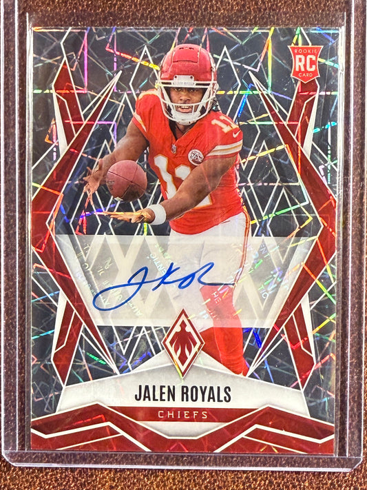 Jalen Royals - 2025 Panini Phoenix - Rookie Lazer AUTO - Chiefs