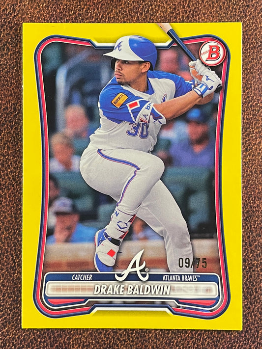 Drake Baldwin - 2026 Bowman - YELLOW Paper /75 - Braves