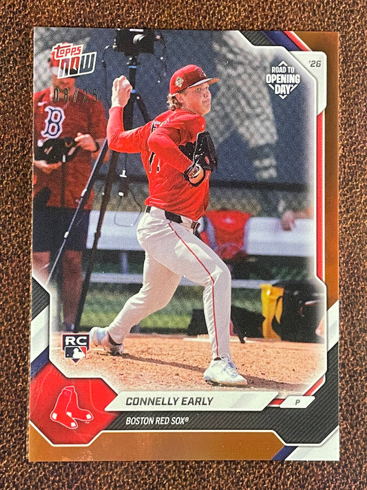 Connelly Early - 2026 Topps Now Road to Opening Day - ORANGE Foil /25 - Red Sox