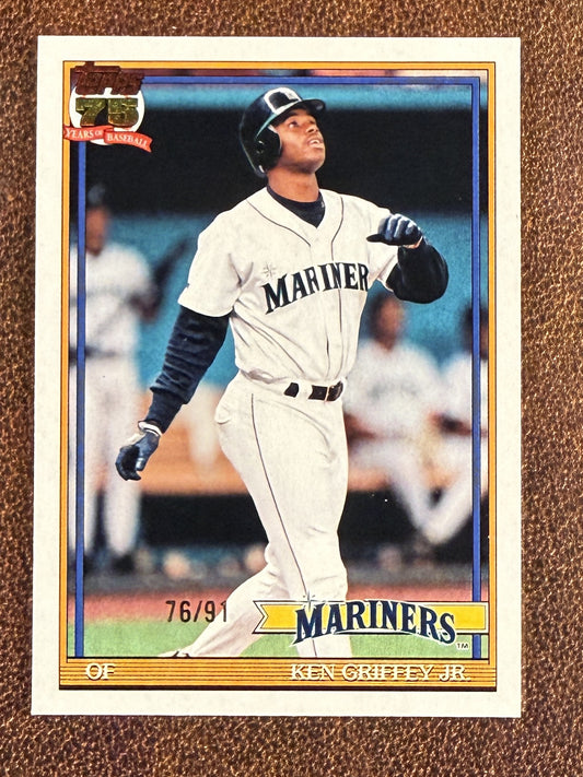 Ken Griffey Jr. - 2026 Topps - The Real One /91 (*Corner Whiting On Back*) - Mariners