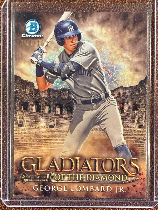 George Lomboard Jr. - 2024 Bowman Chrome - Gladiators of the Diamond /150 - Yankees